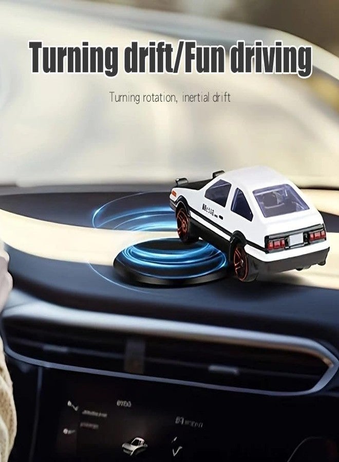 KRIDARSH Mini Car Model Drifting AE86 Car Model with Self Adhesive Base,2.95inches Alloy AE86 Initial D Dashboard Decor Charm Desk Decor Room Collectible Drift Model - Image 3